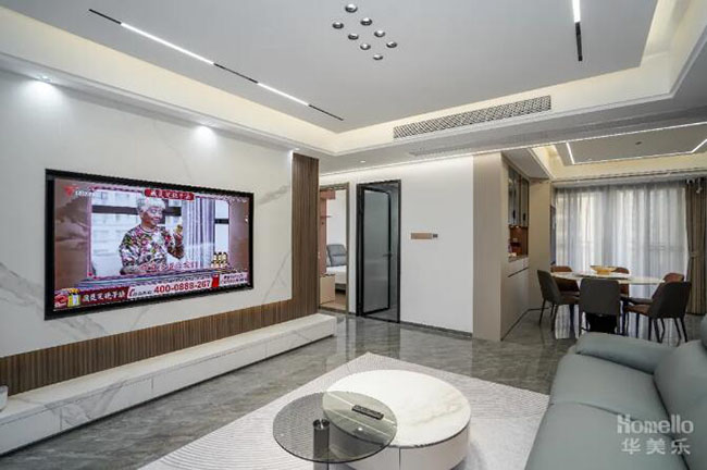 108㎡現(xiàn)代風(fēng)三居室，給戶型適當(dāng)做減法，讓舒適與優(yōu)雅并存